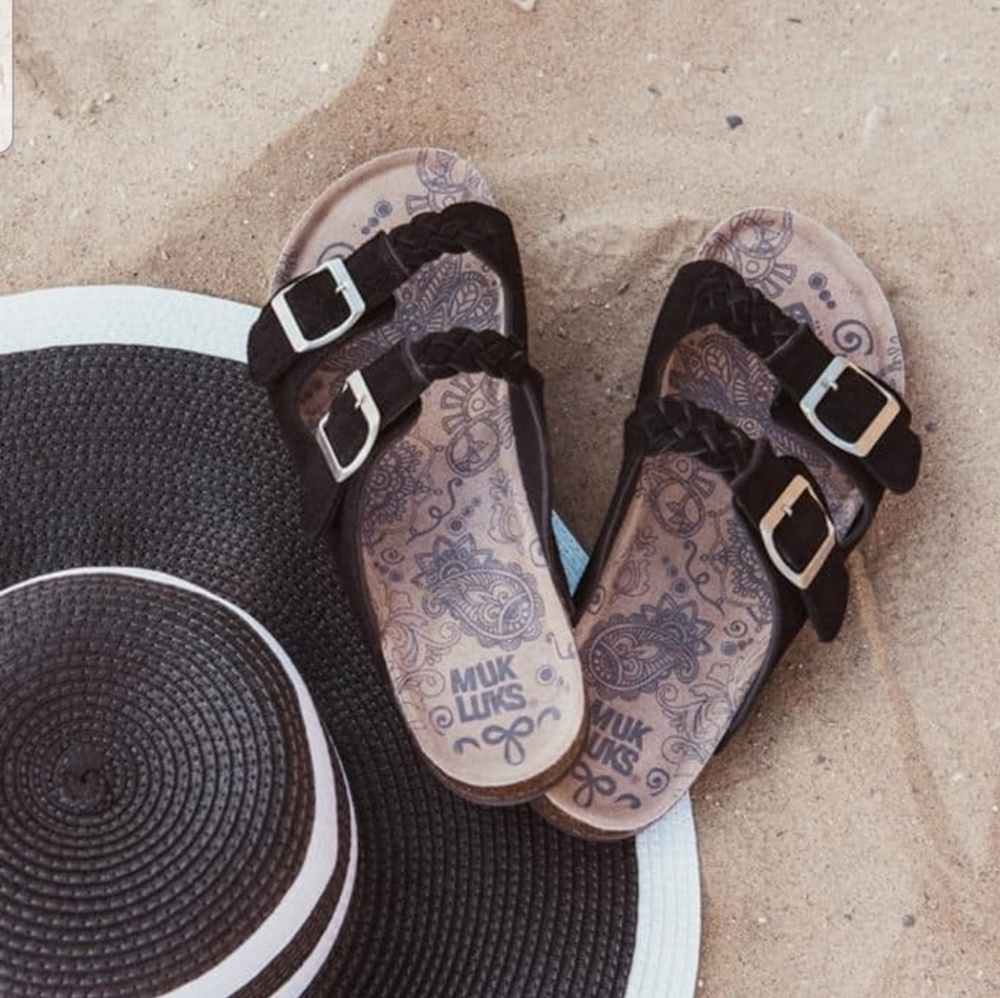 MUK LUKS Juliette Women's Sandals in Chocolate